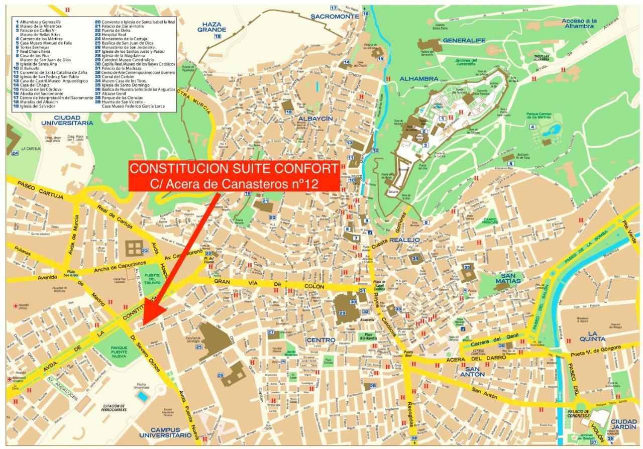 Constitucion Suite Confort D Гранада Экстерьер фото